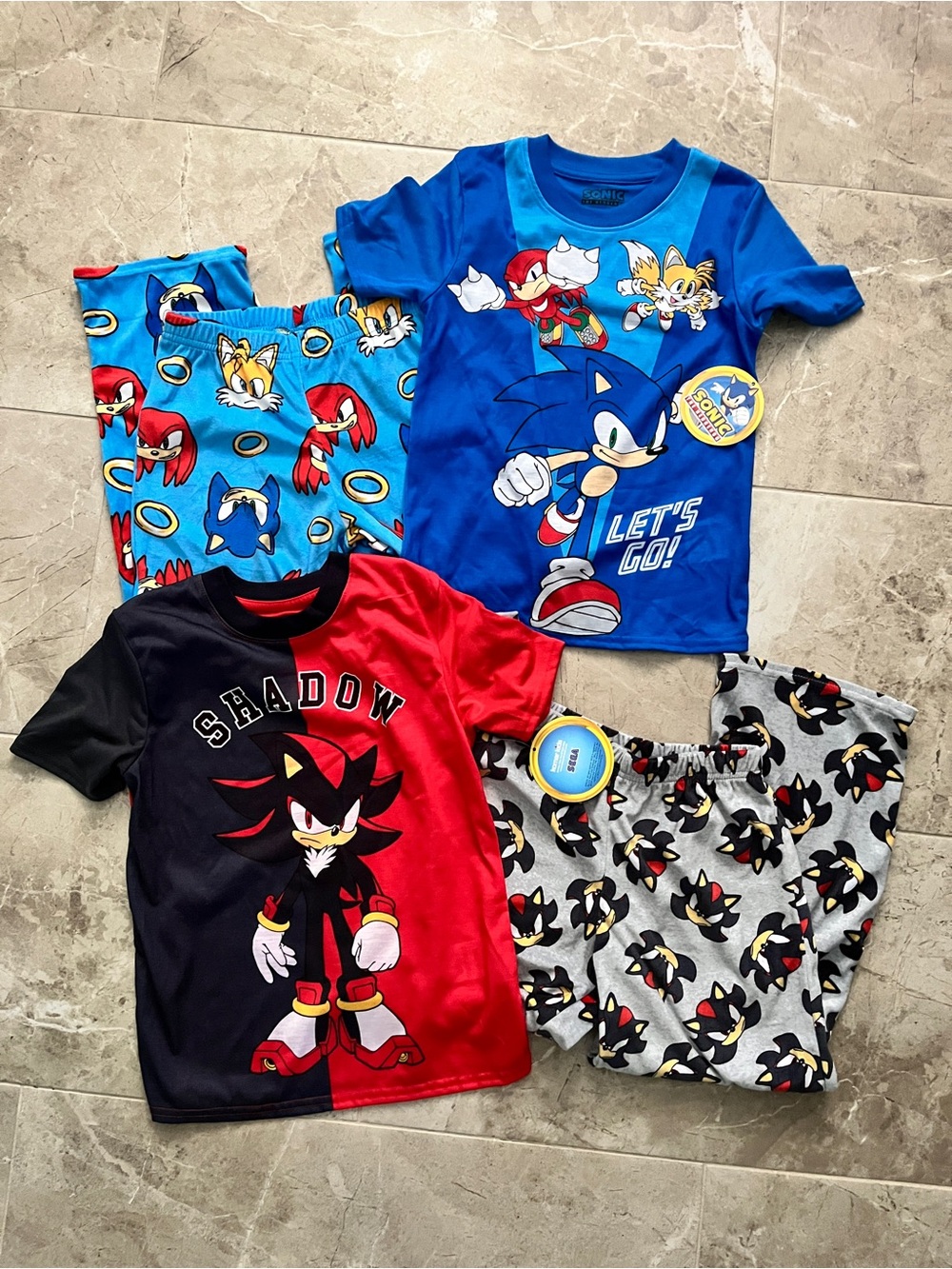 Sonic & Shadow Kids Pajama Sets